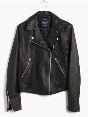 Madewell Washed Leather Motorcycle Jacket